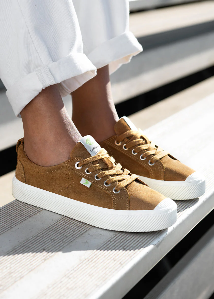 OCA Low Camel Suede Sneaker - Image 7