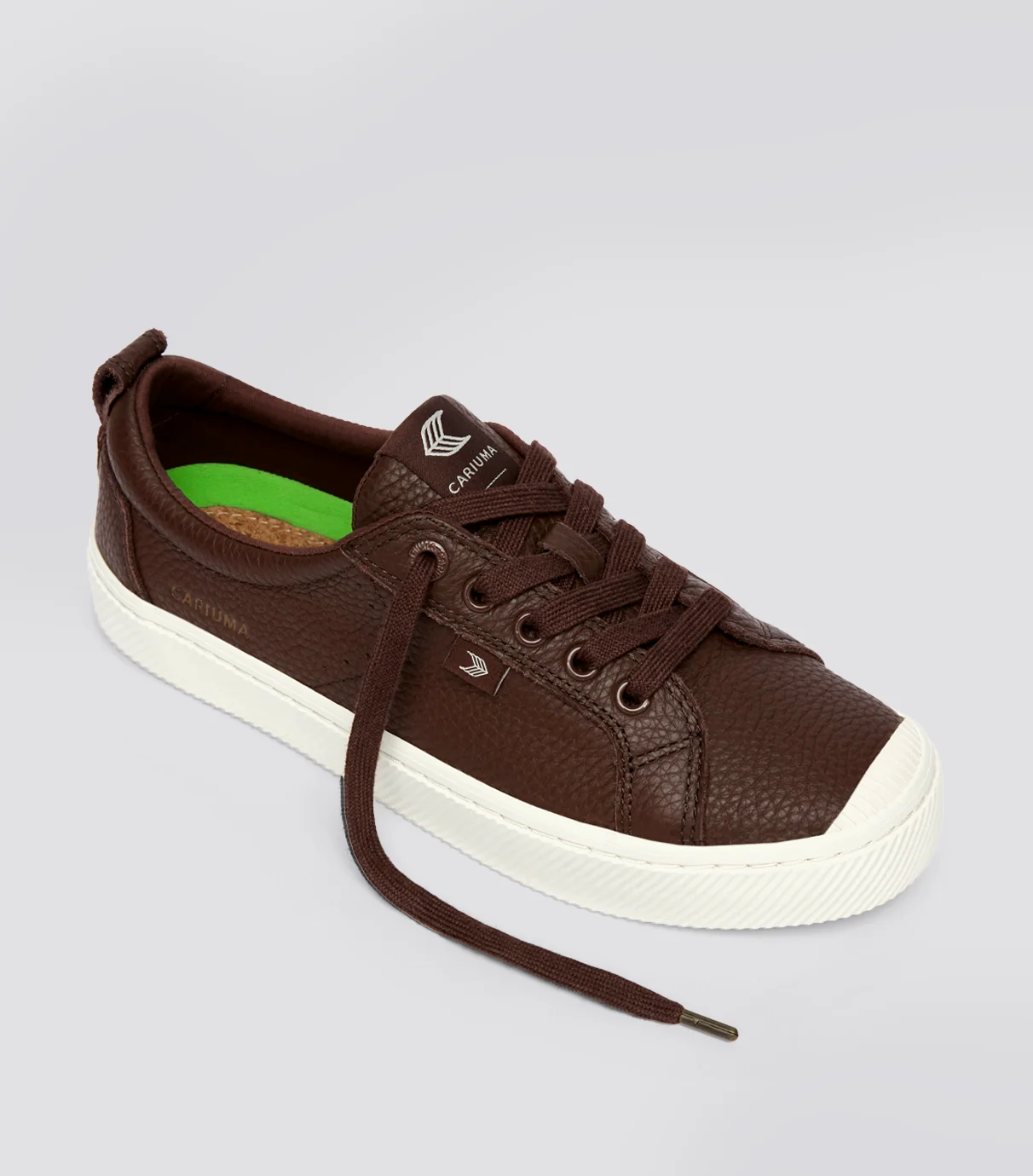 OCA Low Coffee Brown Premium Leather Sneaker - Image 3