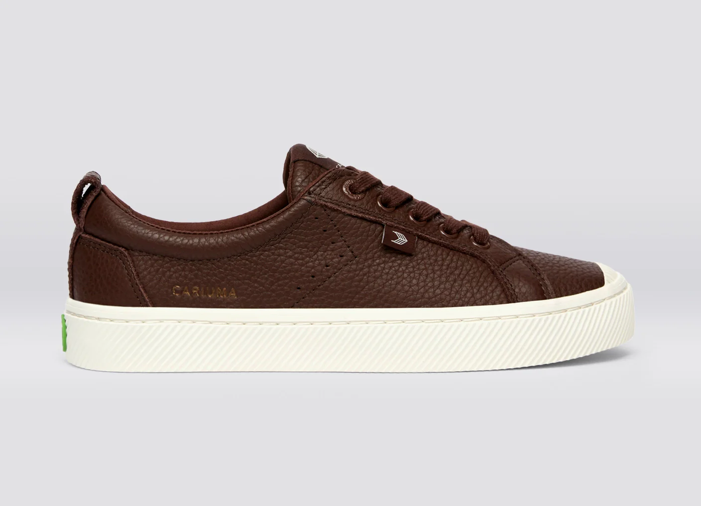 OCA Low Coffee Brown Premium Leather Sneaker - Image 4