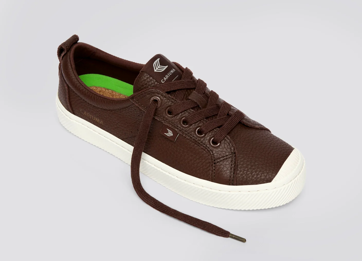 OCA Low Coffee Brown Premium Leather Sneaker - Image 5