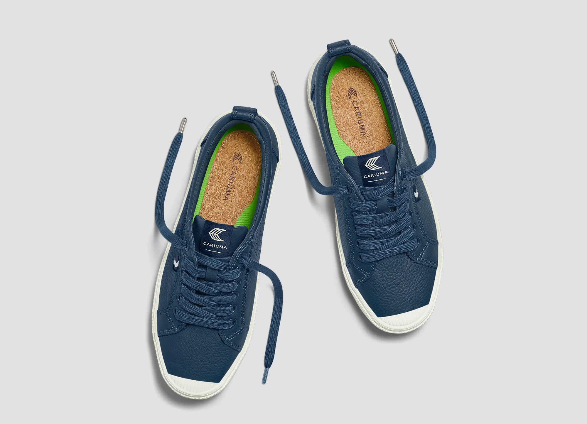 OCA Low Dark Denim Premium Leather Sneaker - Image 9