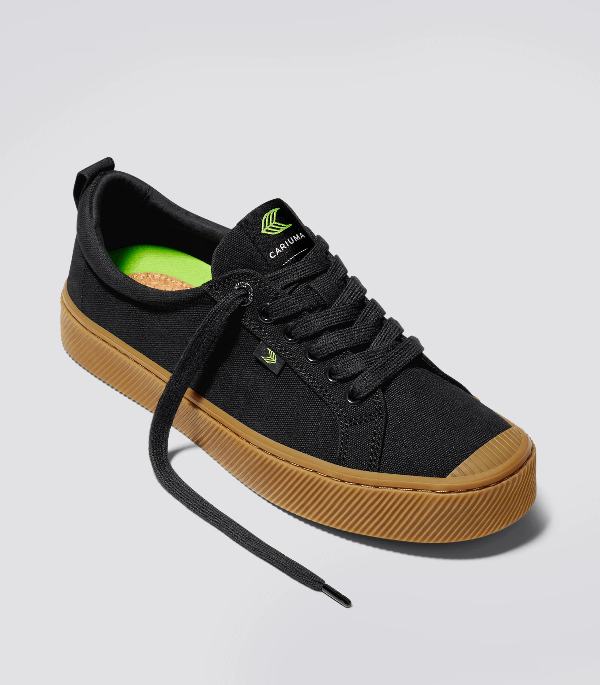 OCA Low Gum Black Canvas Sneaker - Image 3