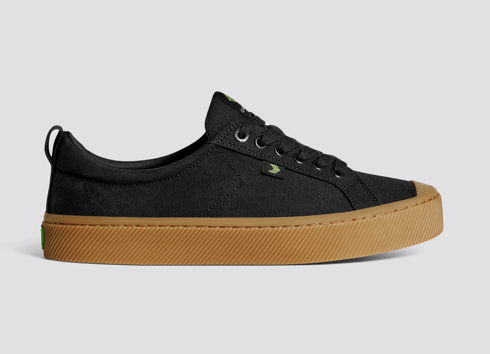 OCA Low Gum Black Canvas Sneaker - Image 4