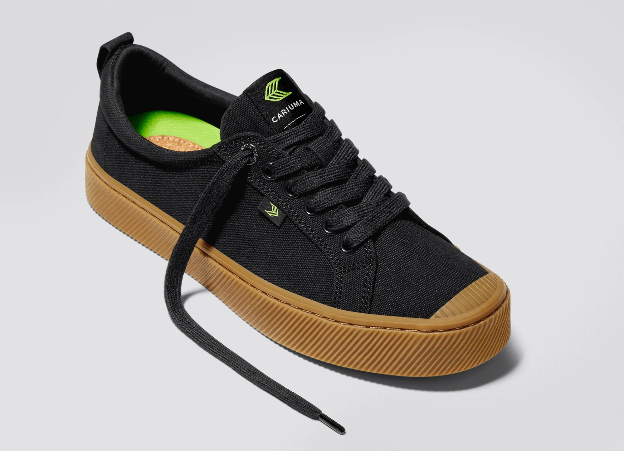 OCA Low Gum Black Canvas Sneaker - Image 5