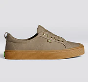 OCA Low Gum Burnt Sand Canvas Sneaker - Image 10