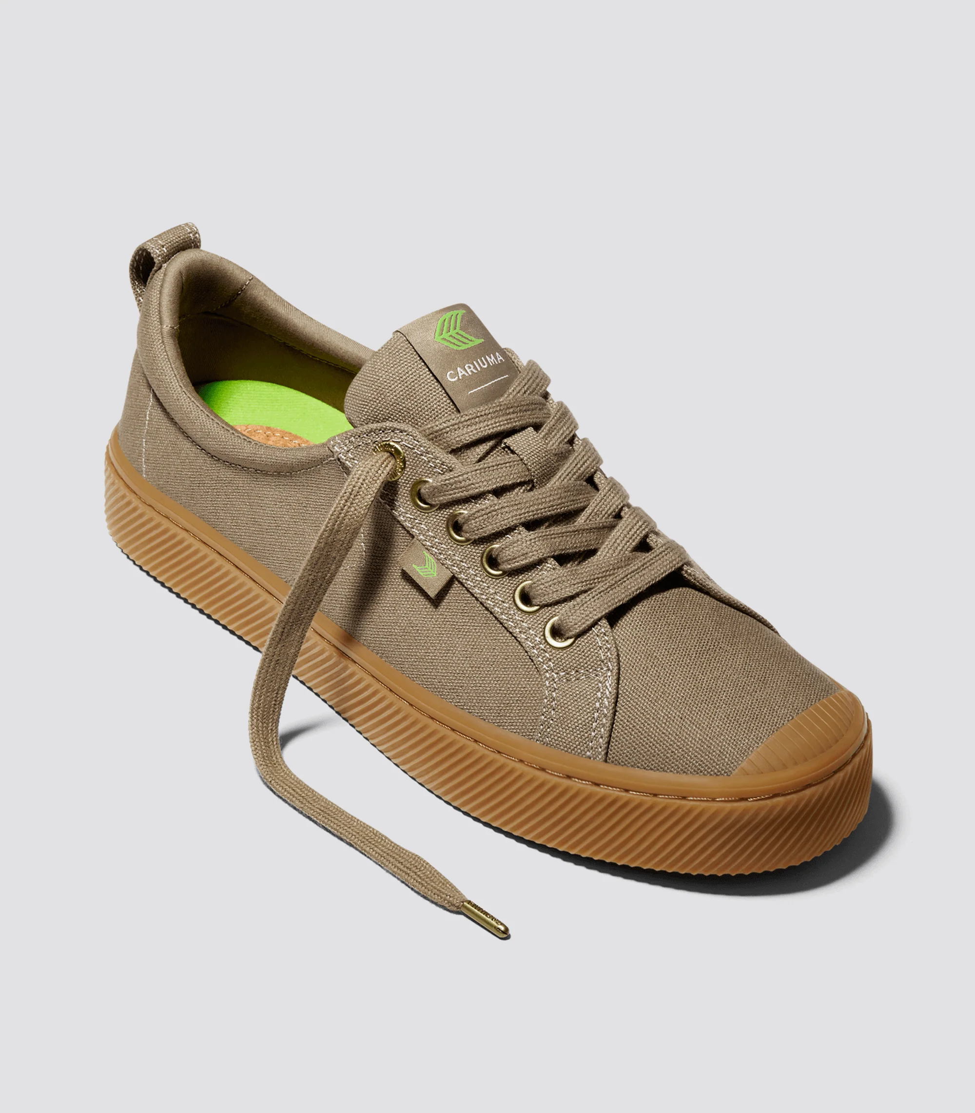 OCA Low Gum Burnt Sand Canvas Sneaker - Image 3
