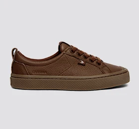 OCA Low Gum Downtown Brown Premium Leather Sneaker - Image 11