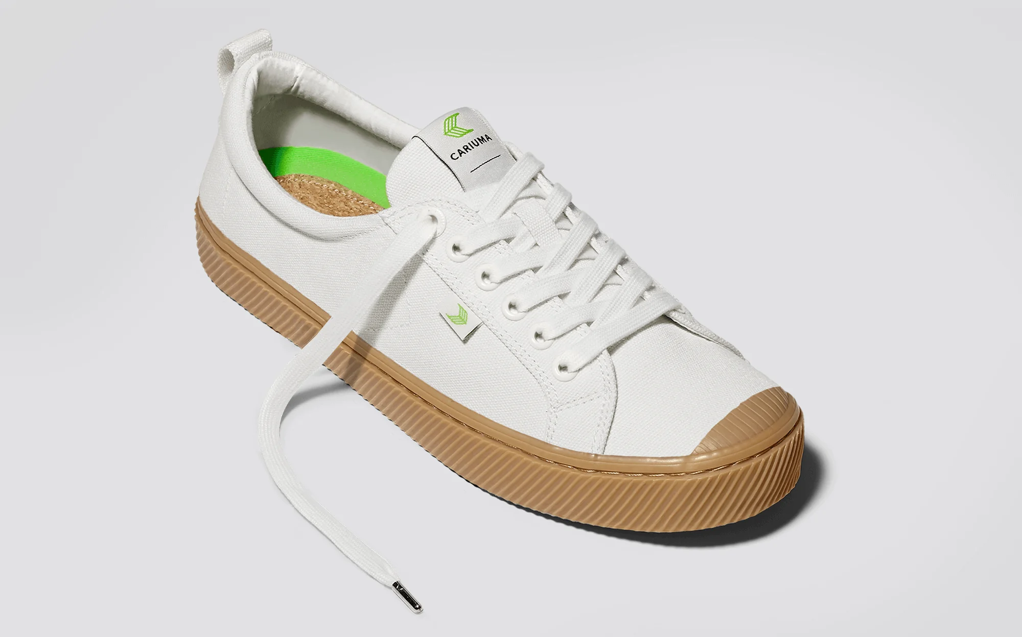 OCA Low Gum Off-White Canvas Sneaker - Image 12
