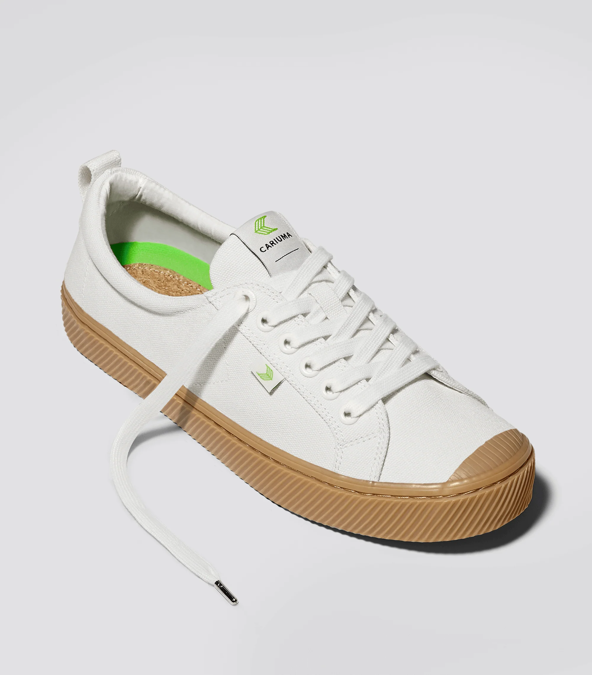 OCA Low Gum Off-White Canvas Sneaker - Image 3