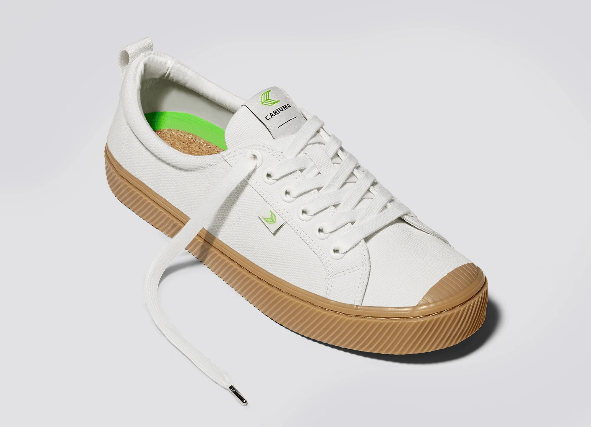 OCA Low Gum Off-White Canvas Sneaker - Image 5
