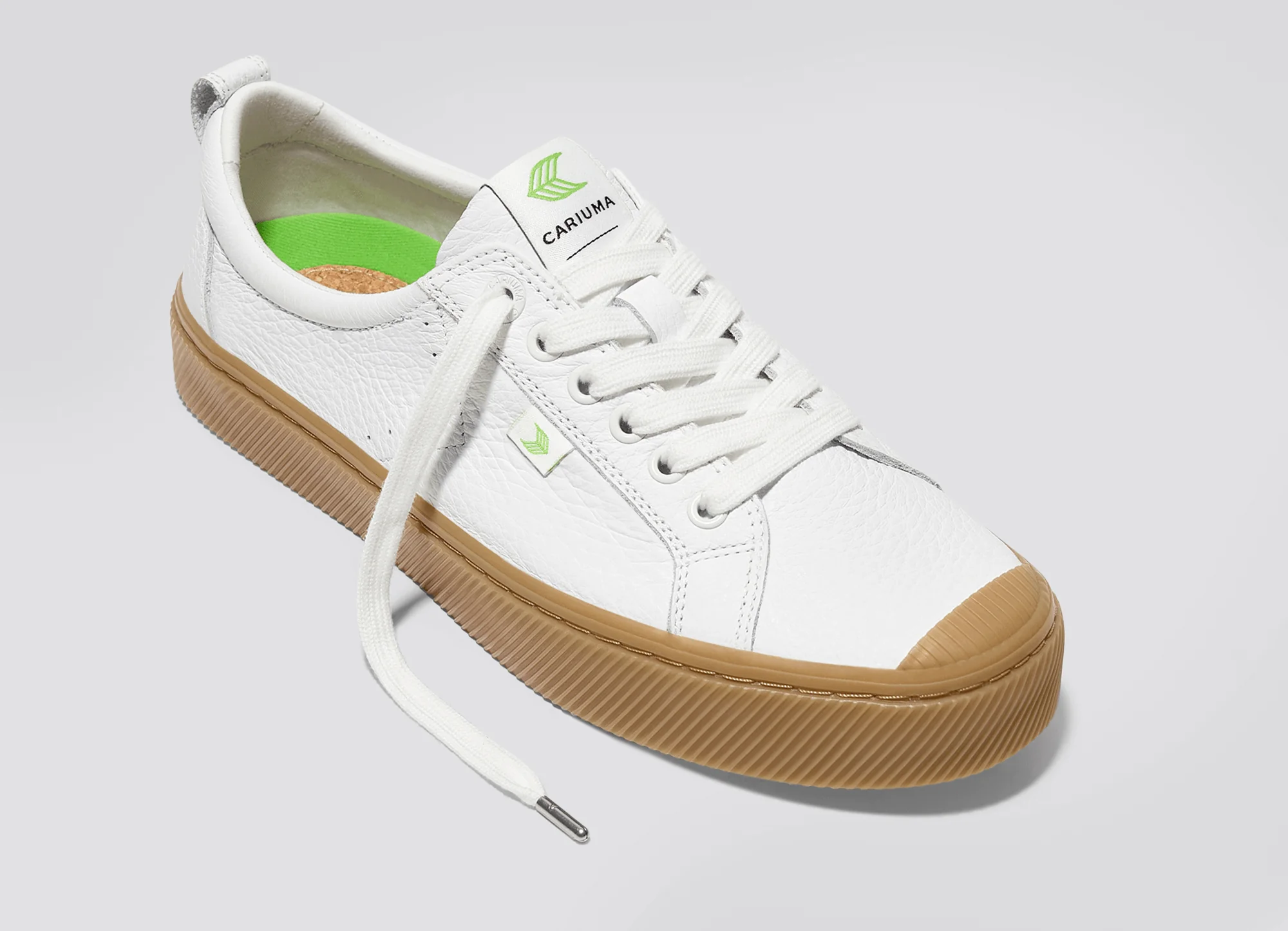 OCA Low Gum White Premium Leather Sneaker - Image 5