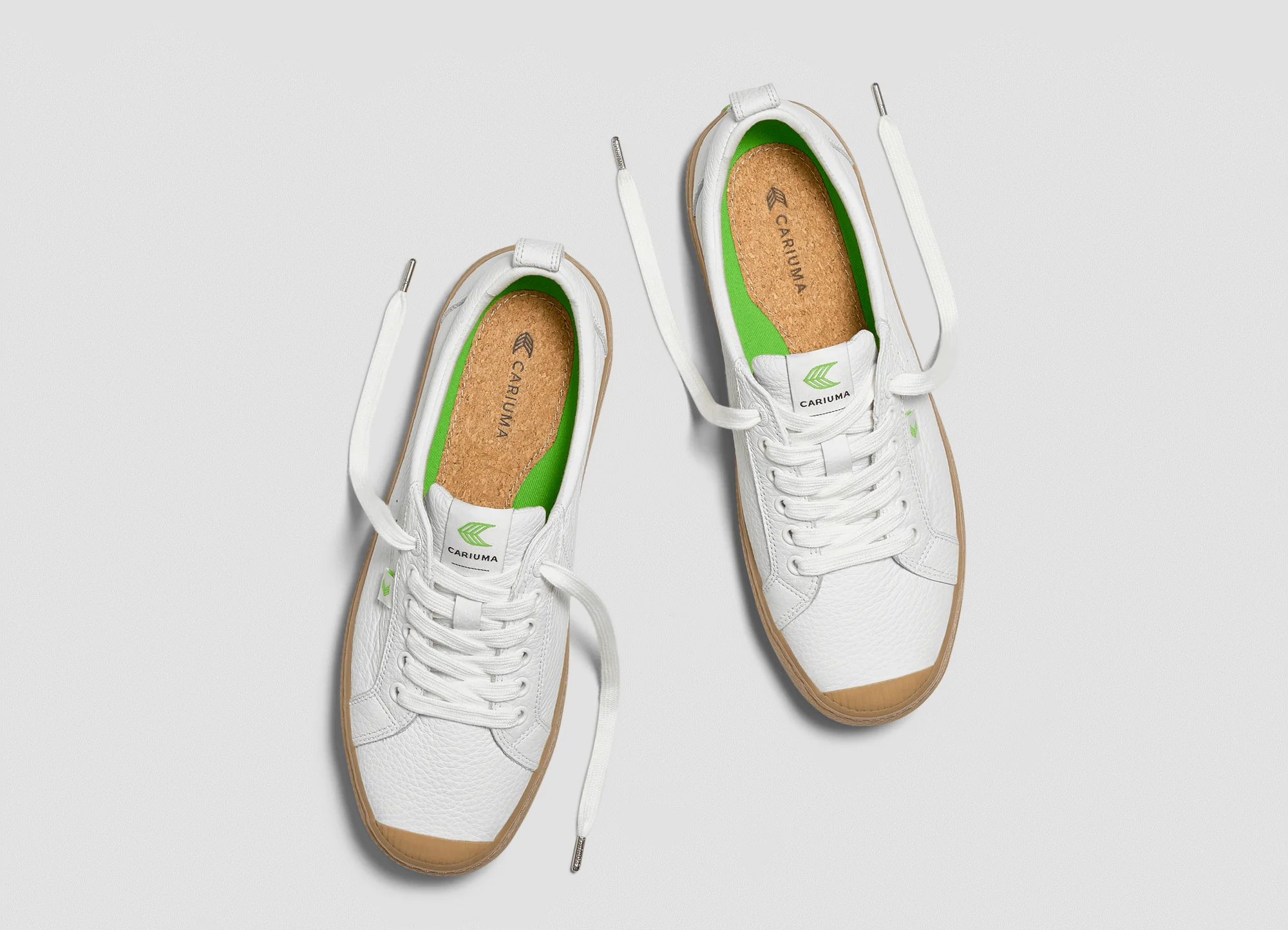 OCA Low Gum White Premium Leather Sneaker - Image 9