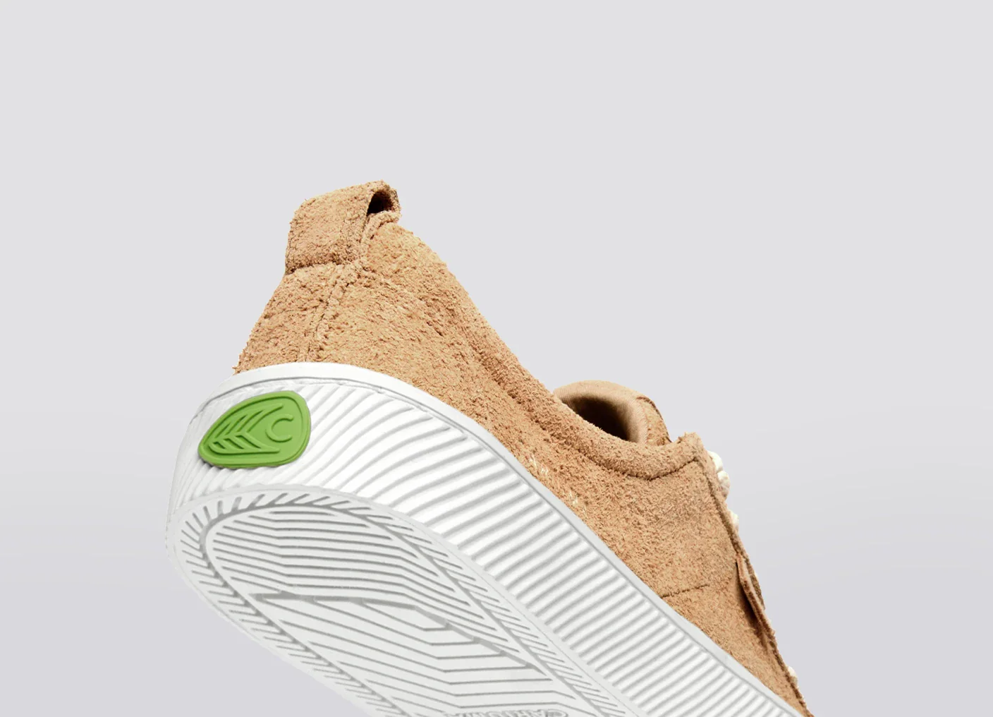 OCA Low Latte Hairy Suede Sneaker - Image 8