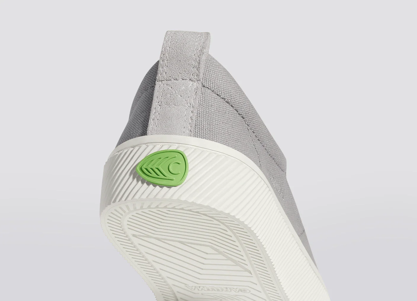 OCA Low Light Grey Canvas Vintage White Suede Sneaker - Image 8