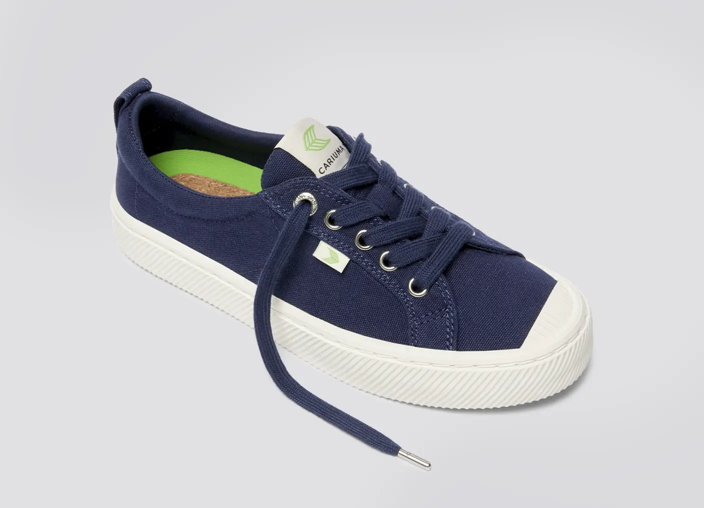 OCA Low Marine Blue Canvas Sneaker - Image 5