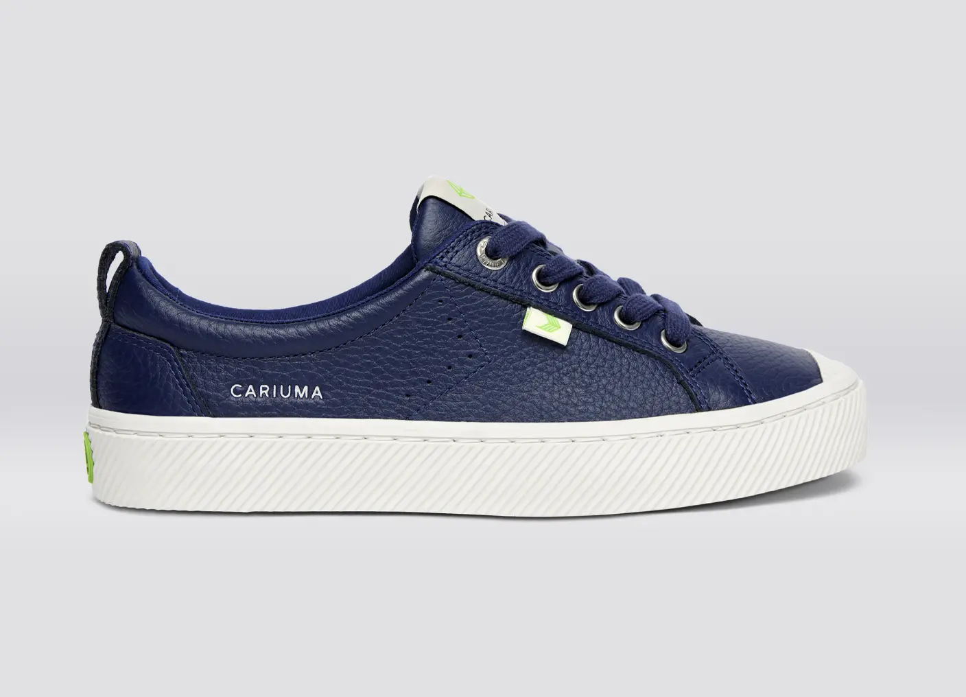OCA Low Marine Blue Premium Leather Sneaker - Image 4