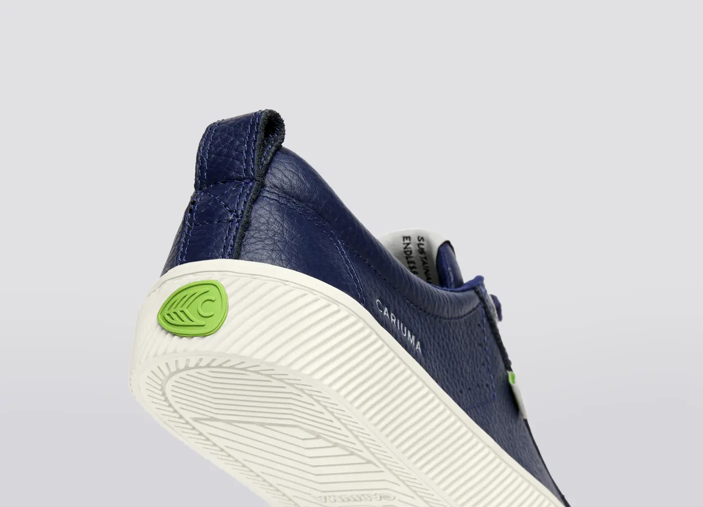 OCA Low Marine Blue Premium Leather Sneaker - Image 8