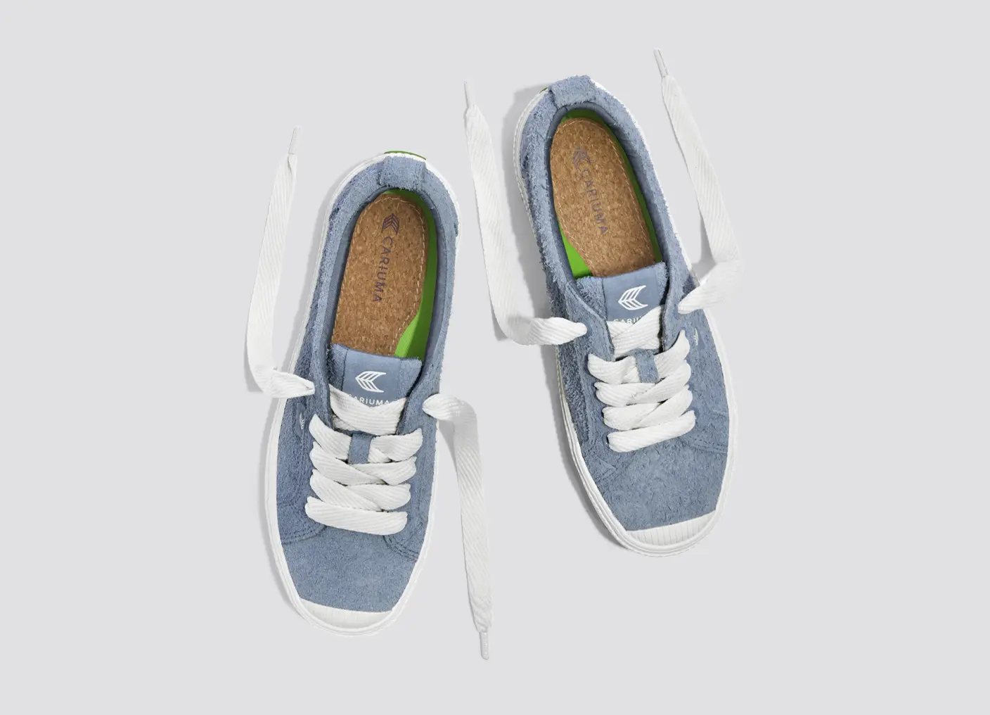 OCA Low Mountain Spring Blue Hairy Suede Sneaker - Image 9