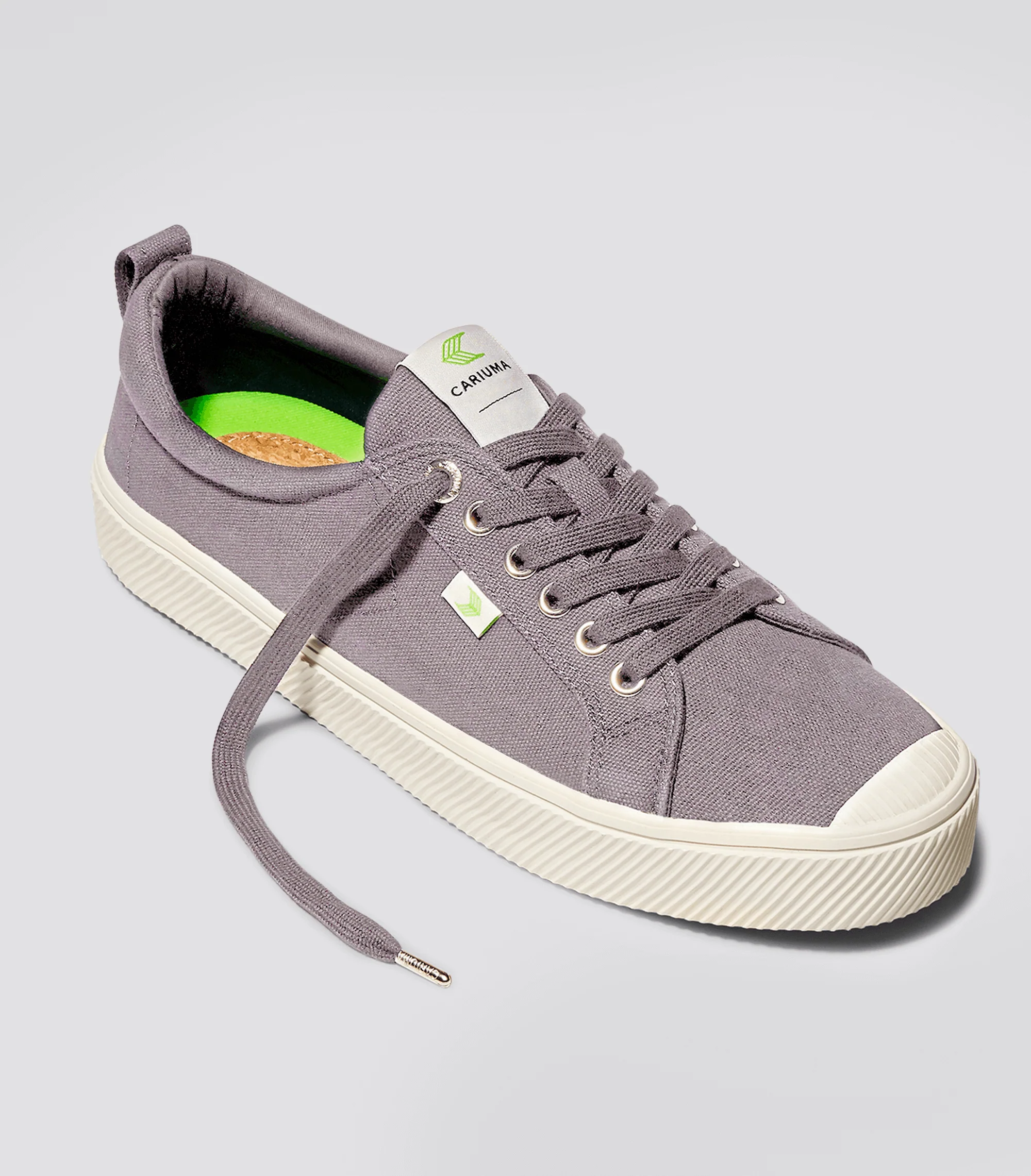 OCA Low Mystic Grey Canvas Sneaker - Image 3