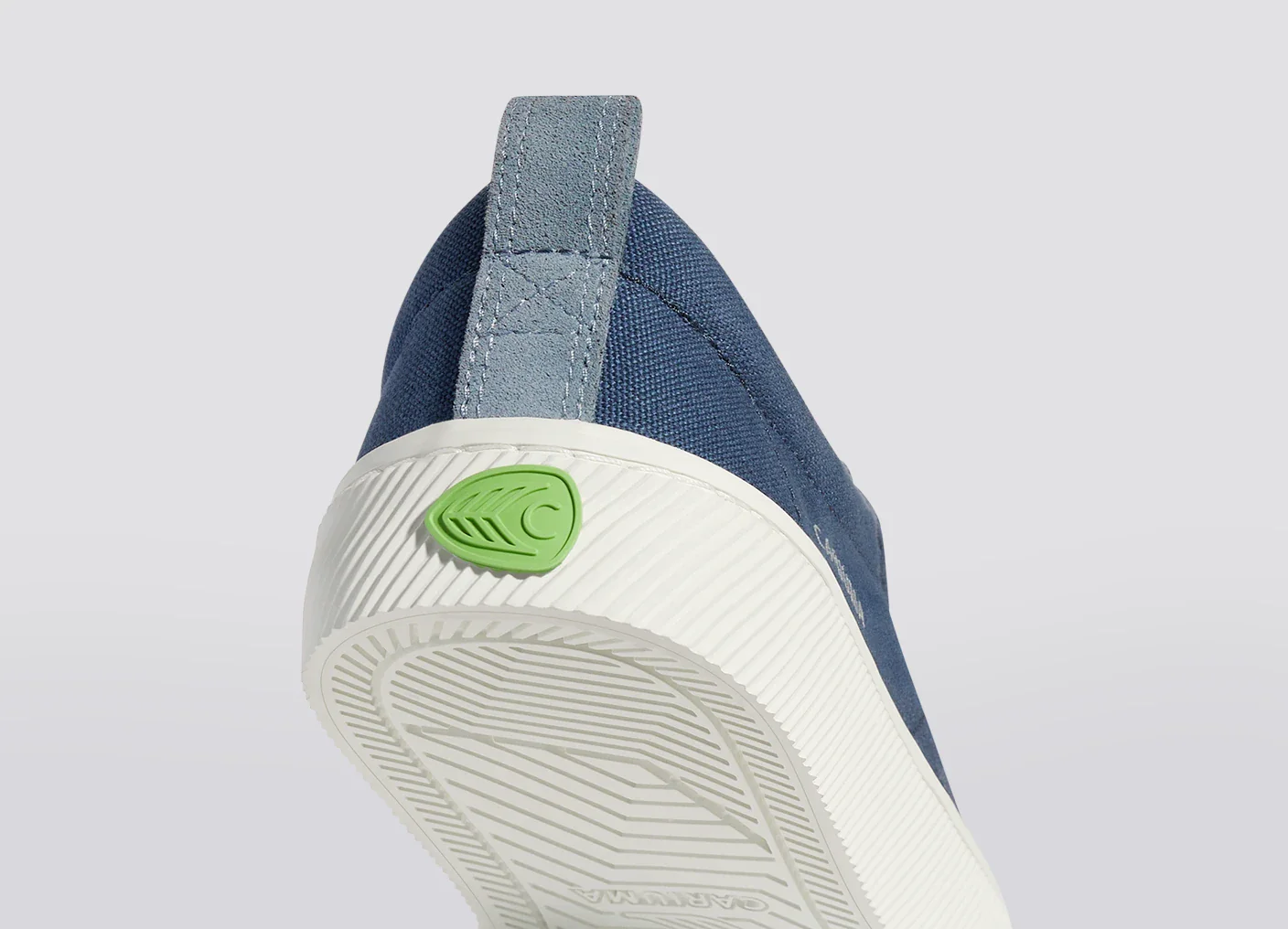 OCA Low Shadow Blue Canvas Mirage Blue Suede Sneaker - Image 8