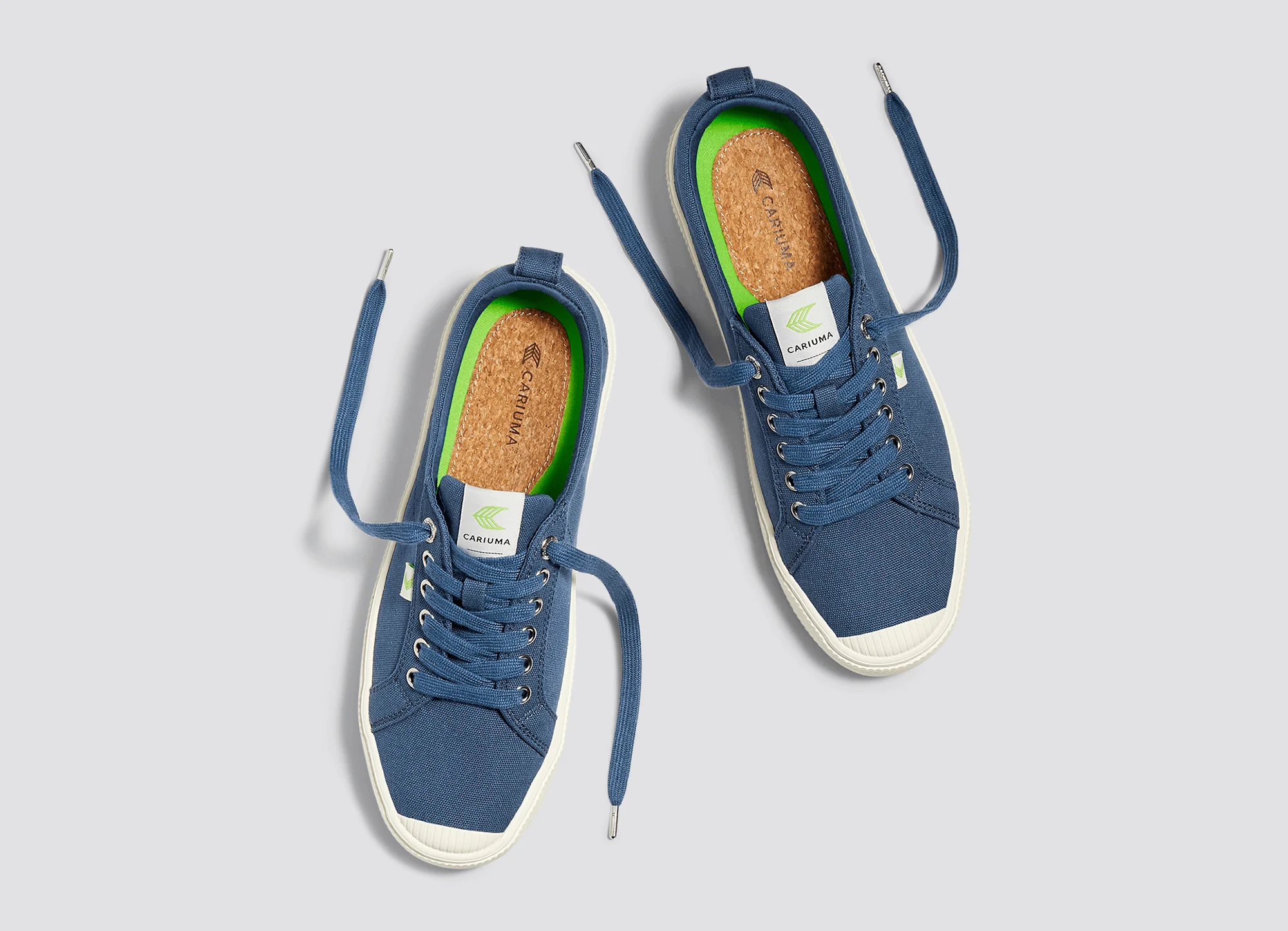 OCA Low Shadow Blue Canvas Sneaker - Image 9