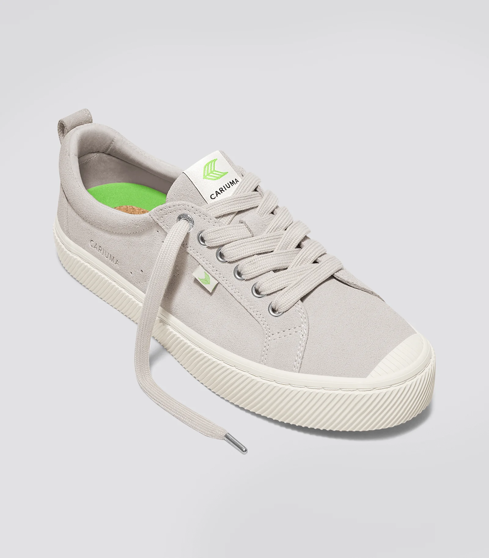 OCA Low Vintage White Suede Sneaker - Image 3
