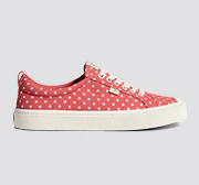 OCA Low Watermelon Canvas White Polka Dots Sneaker - Image 11