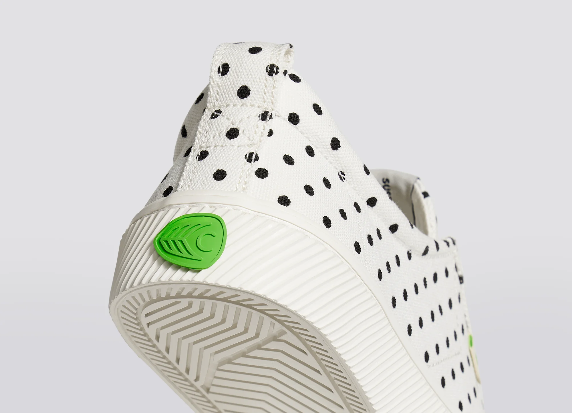 OCA Low White Canvas Black Polka Dots Sneaker - Image 8