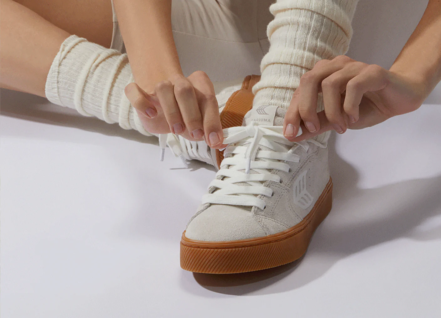 SALVAS All Teak Suede Sneaker - Image 6