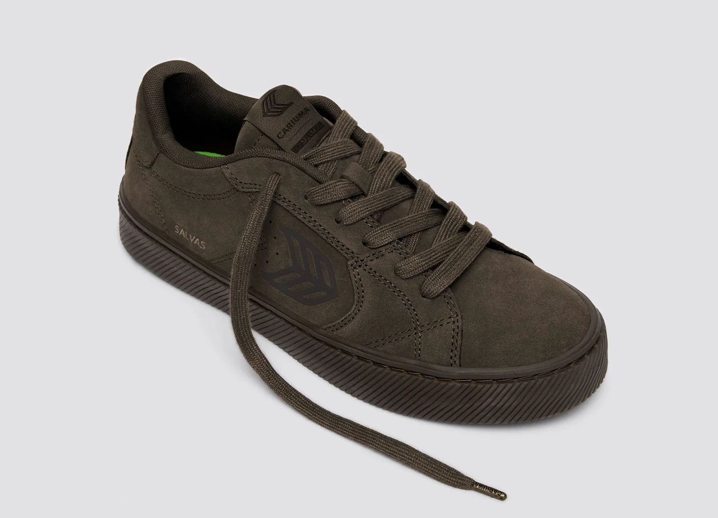 SALVAS All Teak Suede Sneaker - Image 5