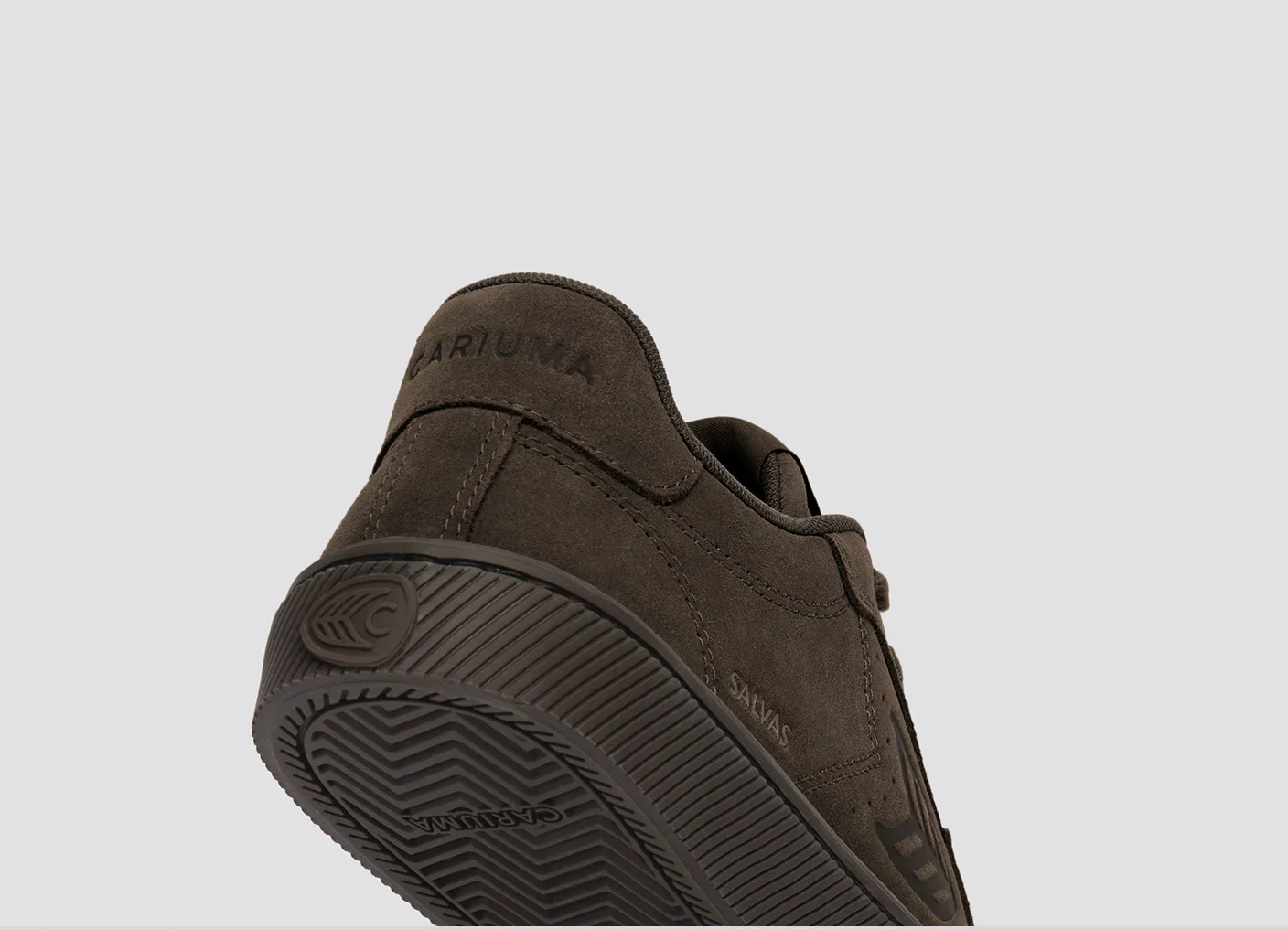 SALVAS All Teak Suede Sneaker - Image 8