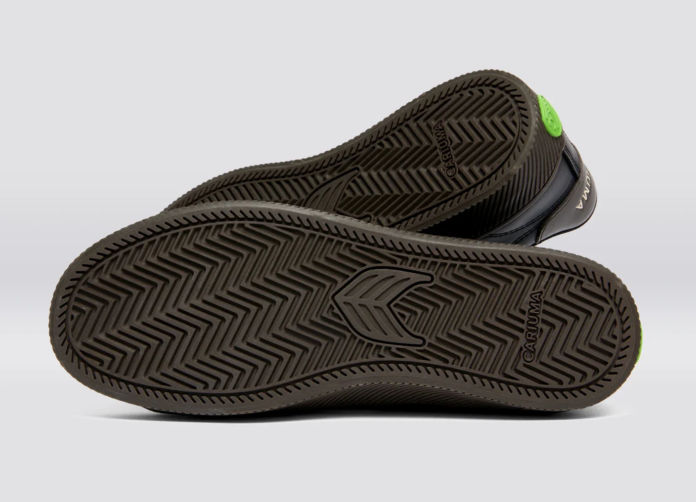 SALVAS Black and Teak Leather Ivory Logo Sneaker - Image 7