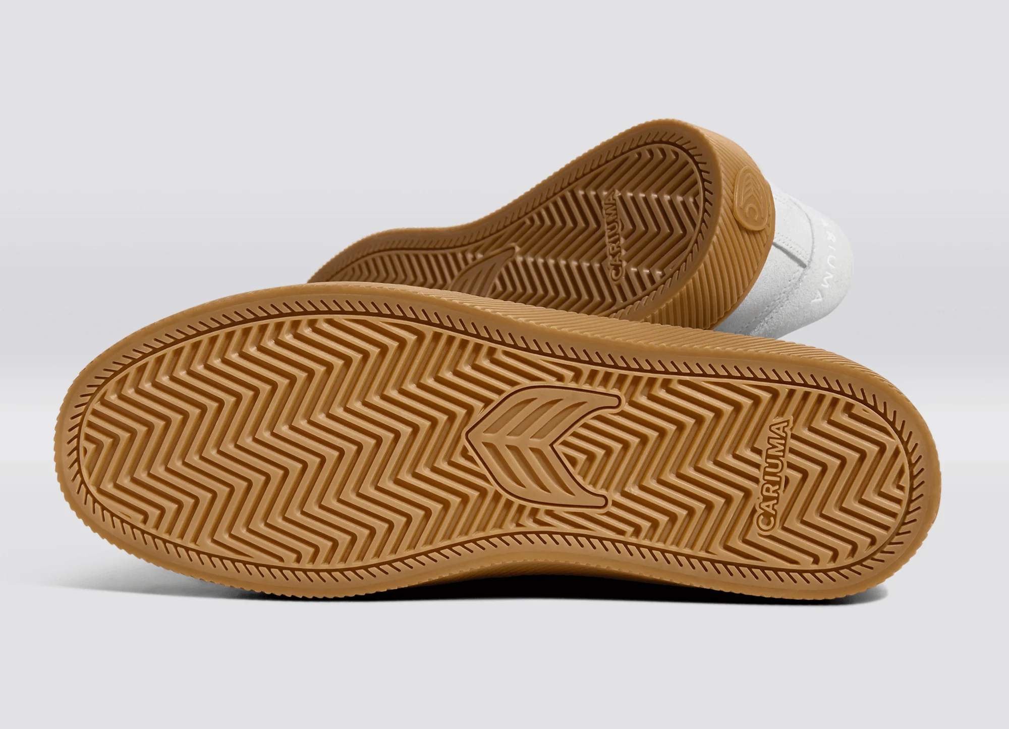 SALVAS Gum Smoke White Suede Off-White Logo Sneaker - Image 7