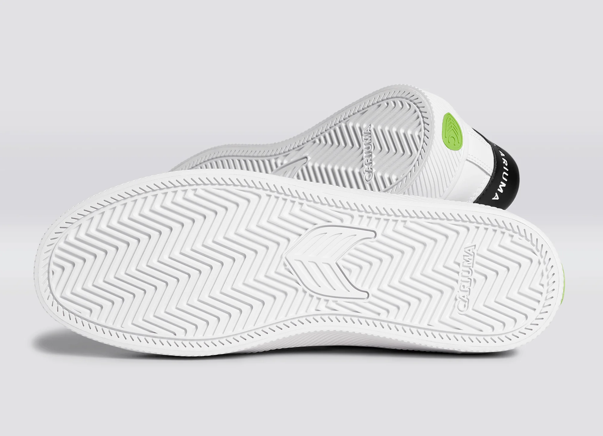 SALVAS White Leather Black Logo Sneaker - Image 7
