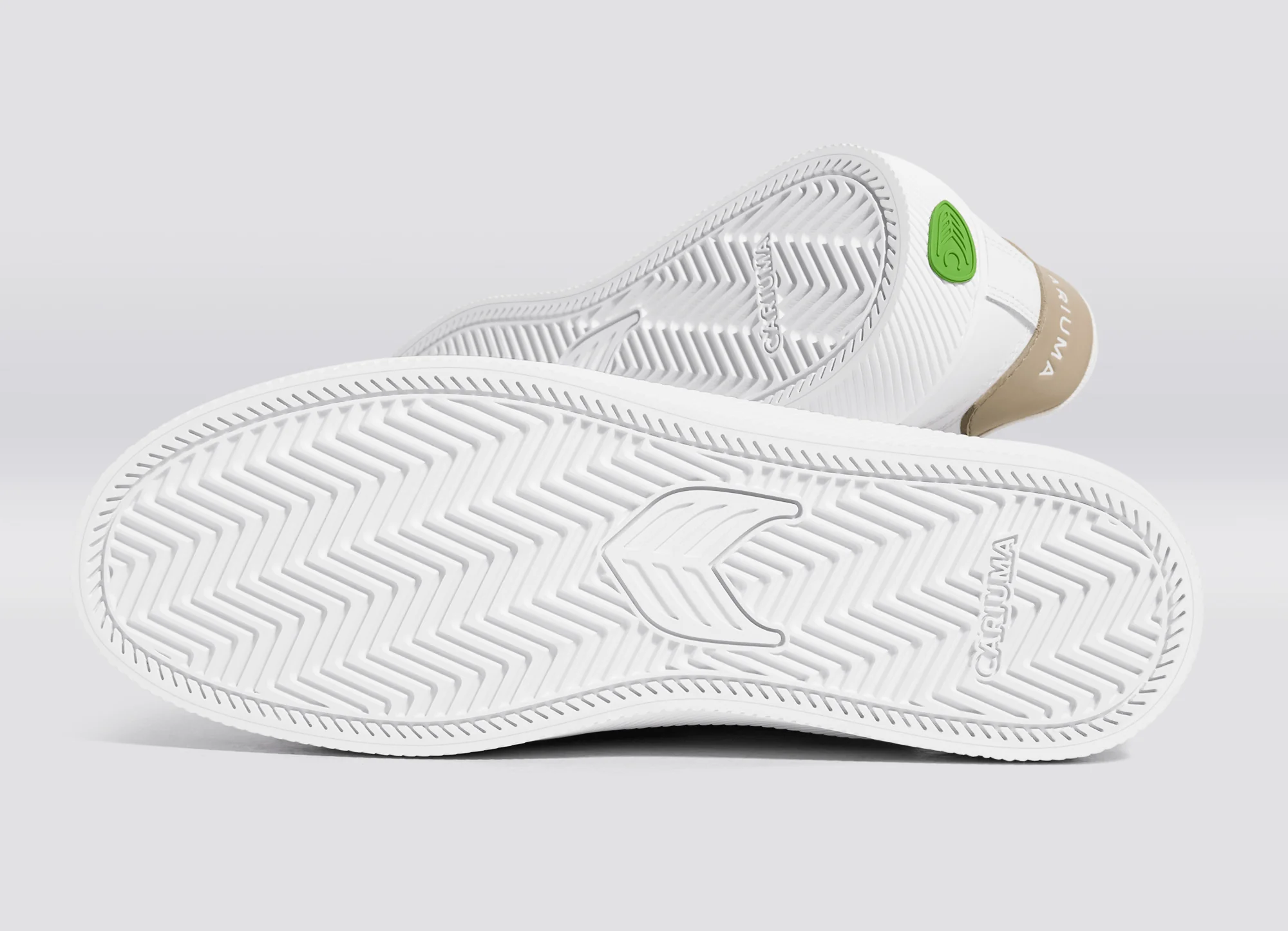 SALVAS White Leather Shifting Sand Logo Sneaker - Image 7