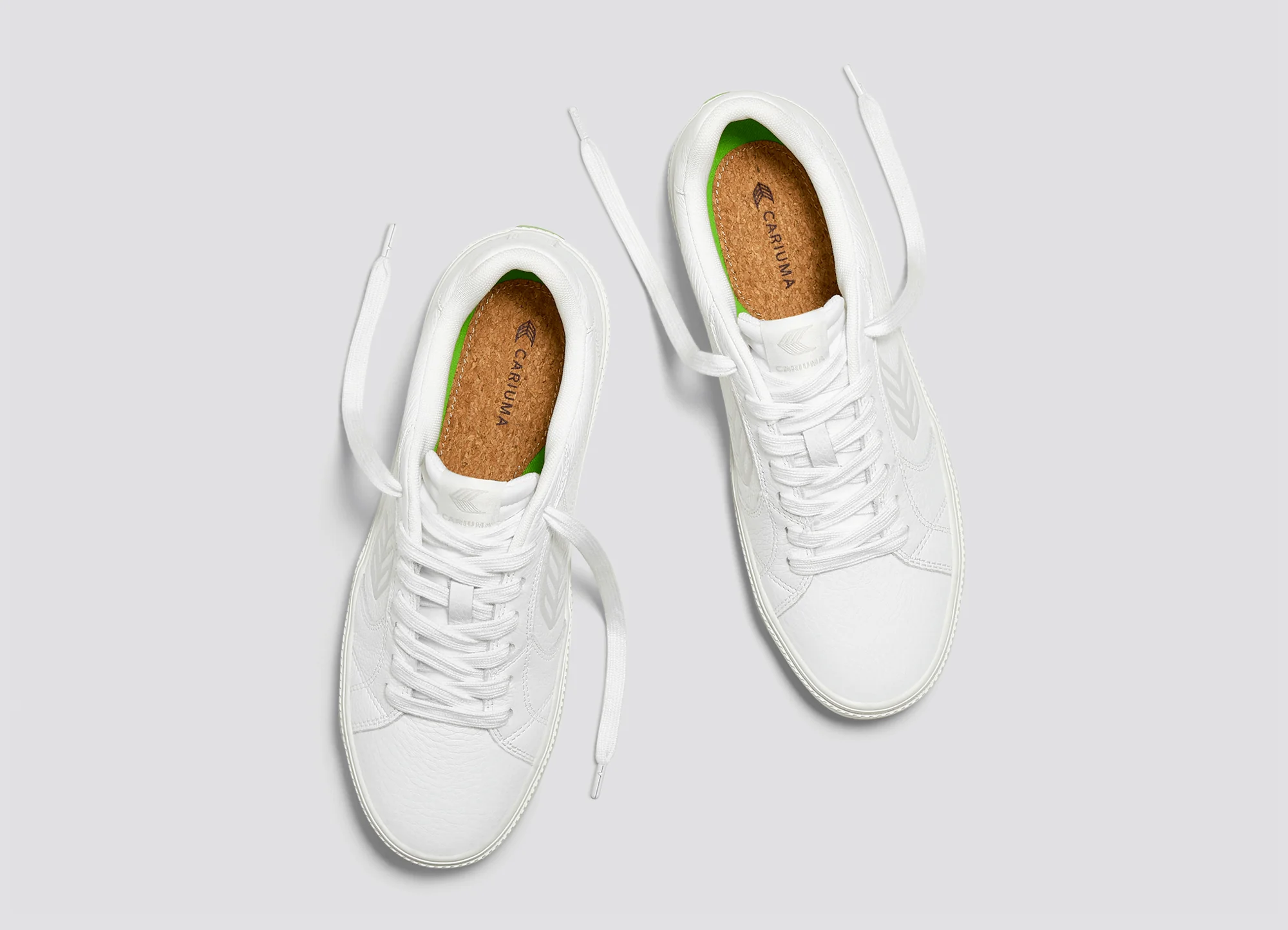 SALVAS White Premium Leather Ice Logo Sneaker - Image 9