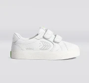 SALVAS White Premium Leather Ice Logo Sneaker Kids - Image 10