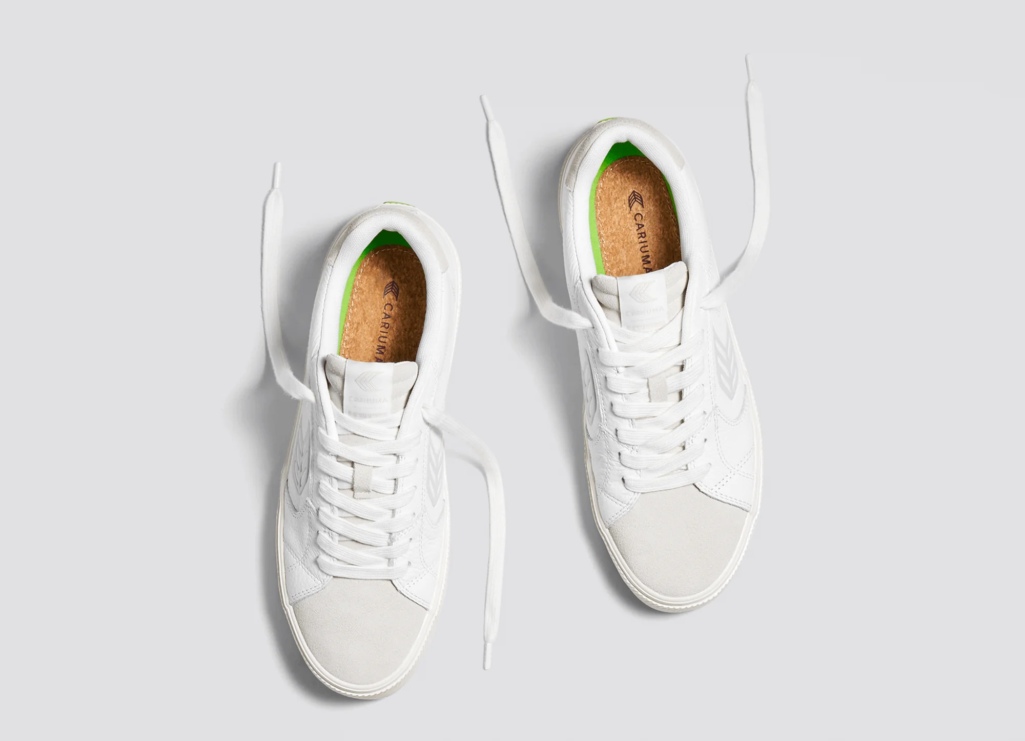 SALVAS White Premium Leather Vintage White Suede Ice Logo Sneaker - Image 8