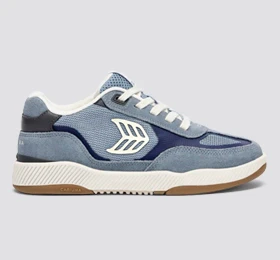 Skategoat C25 PRO Mountain Spring Suede Marine Blue Mesh Ivory Logo Sneaker - Image 11