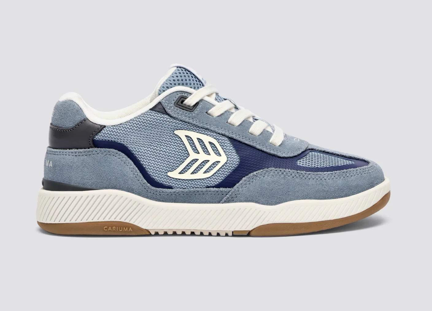 Skategoat C25 PRO Mountain Spring Suede Marine Blue Mesh Ivory Logo Sneaker - Image 4
