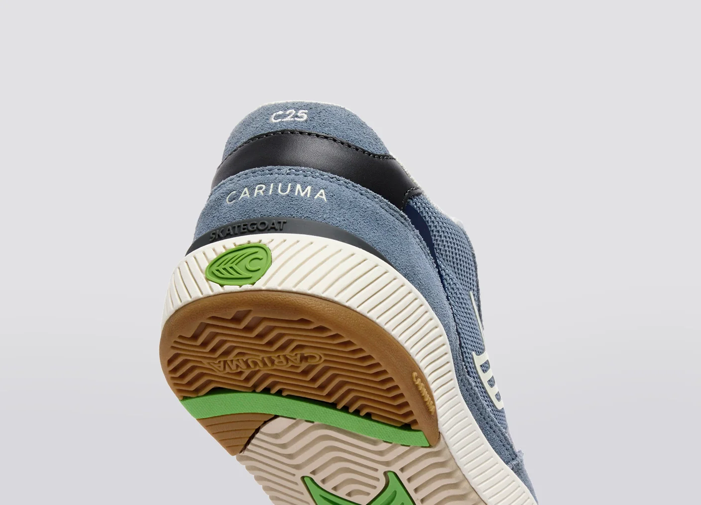 Skategoat C25 PRO Mountain Spring Suede Marine Blue Mesh Ivory Logo Sneaker - Image 8