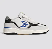 Skategoat C25 PRO Smoke White Suede Off-White Mesh Blue Logo Black Sneaker - Image 10