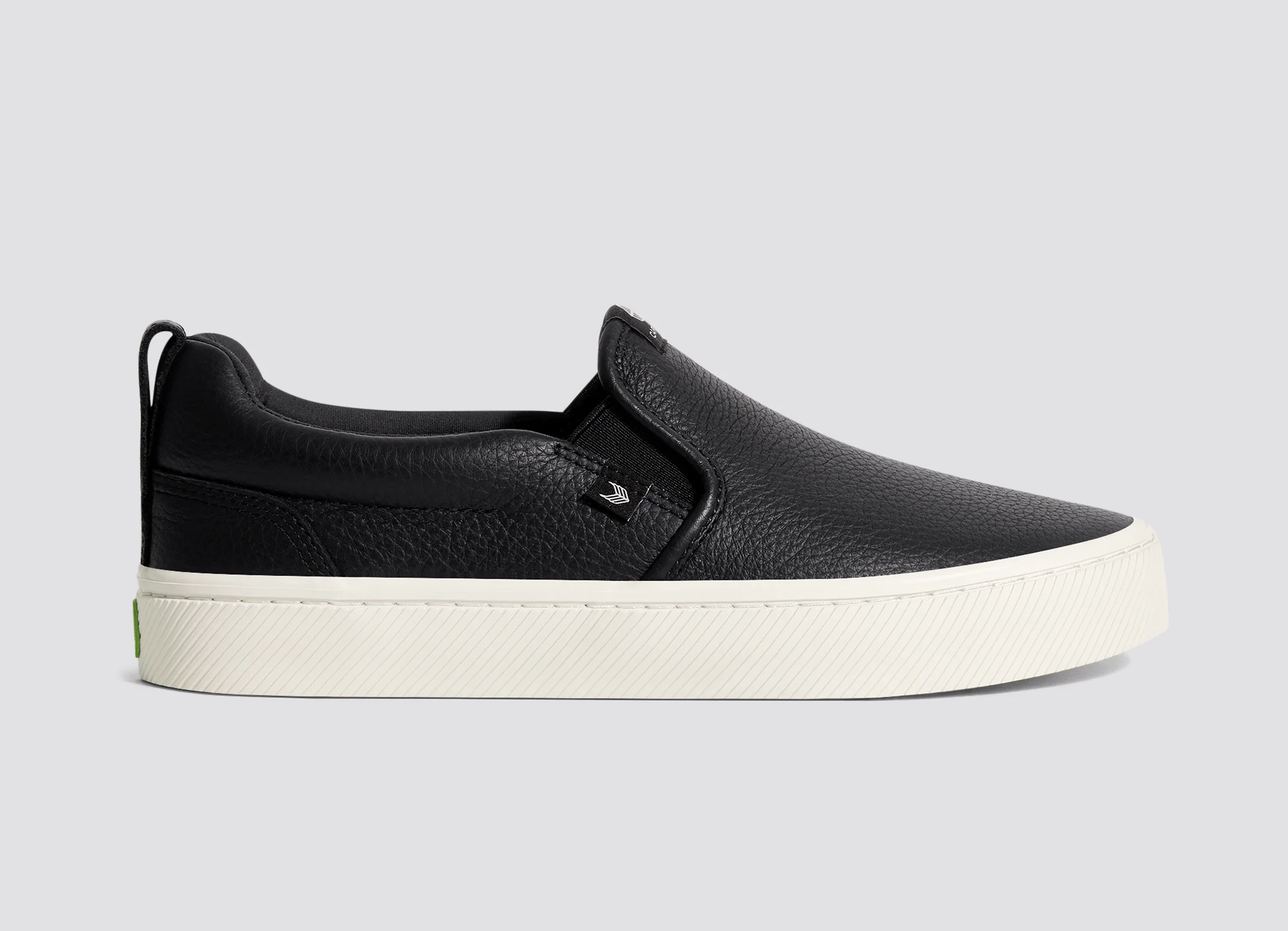 SLIP-ON Black Premium Leather Sneaker - Image 4