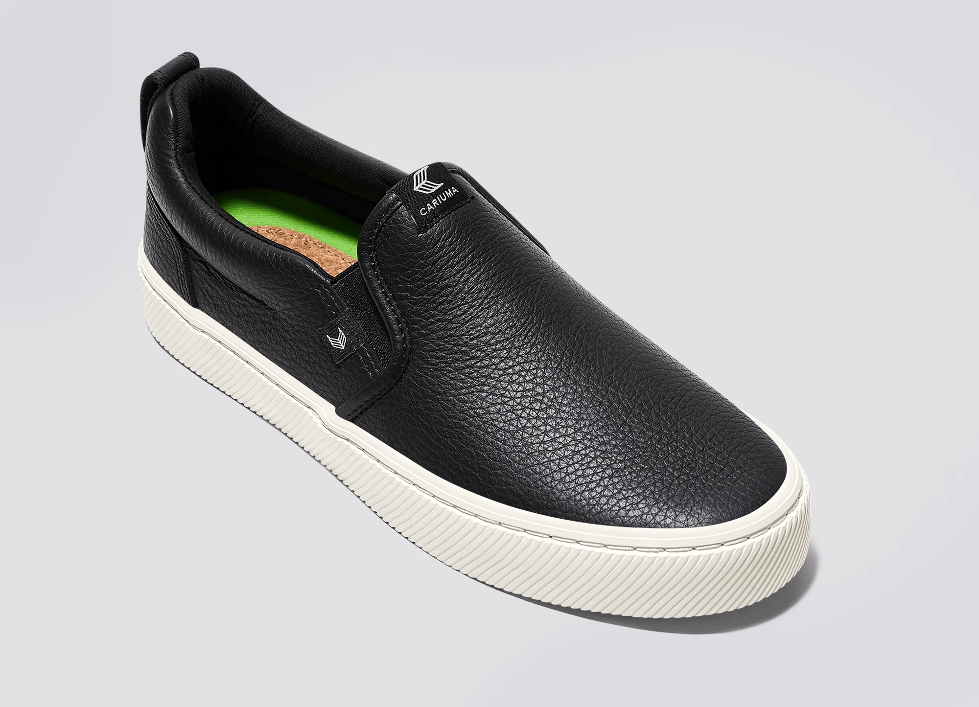 SLIP-ON Black Premium Leather Sneaker - Image 5