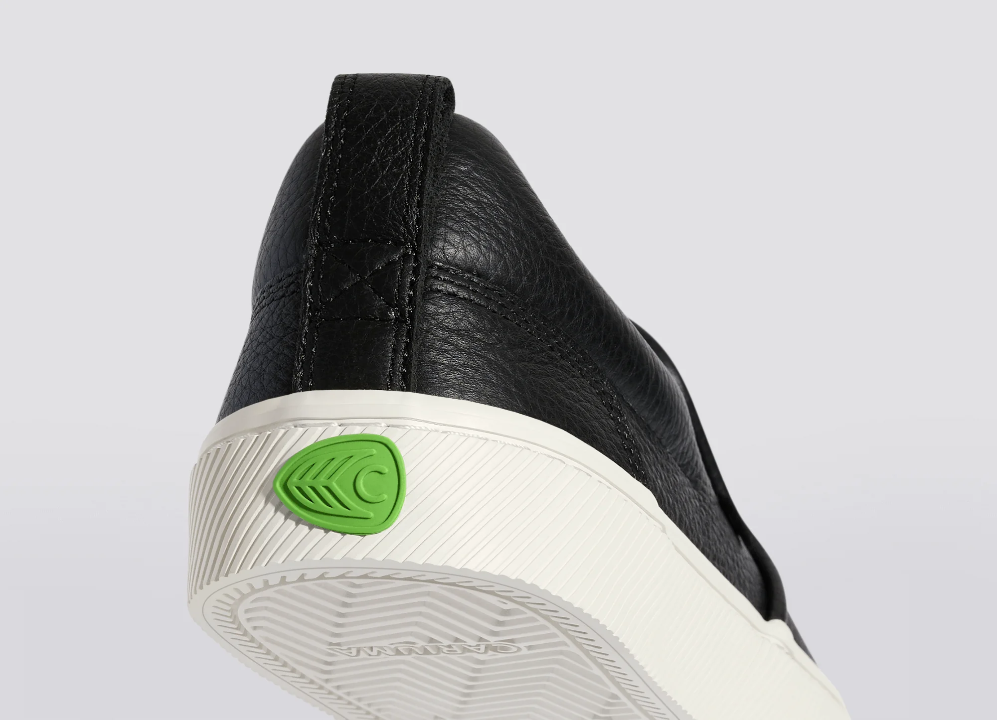 SLIP-ON Black Premium Leather Sneaker - Image 8