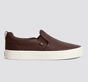 SLIP-ON Brown Premium Leather Sneaker - Image 10