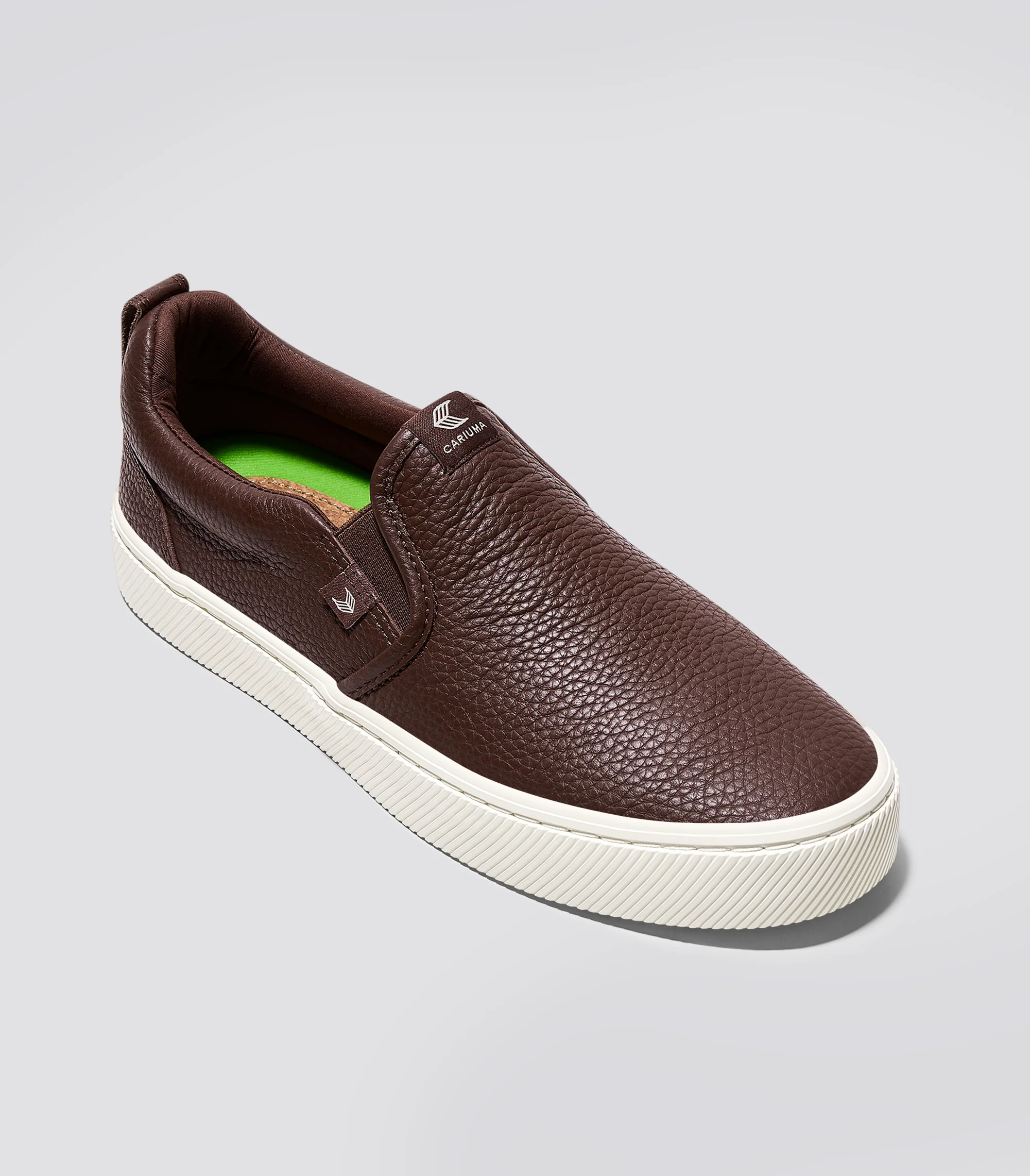 SLIP-ON Brown Premium Leather Sneaker - Image 3
