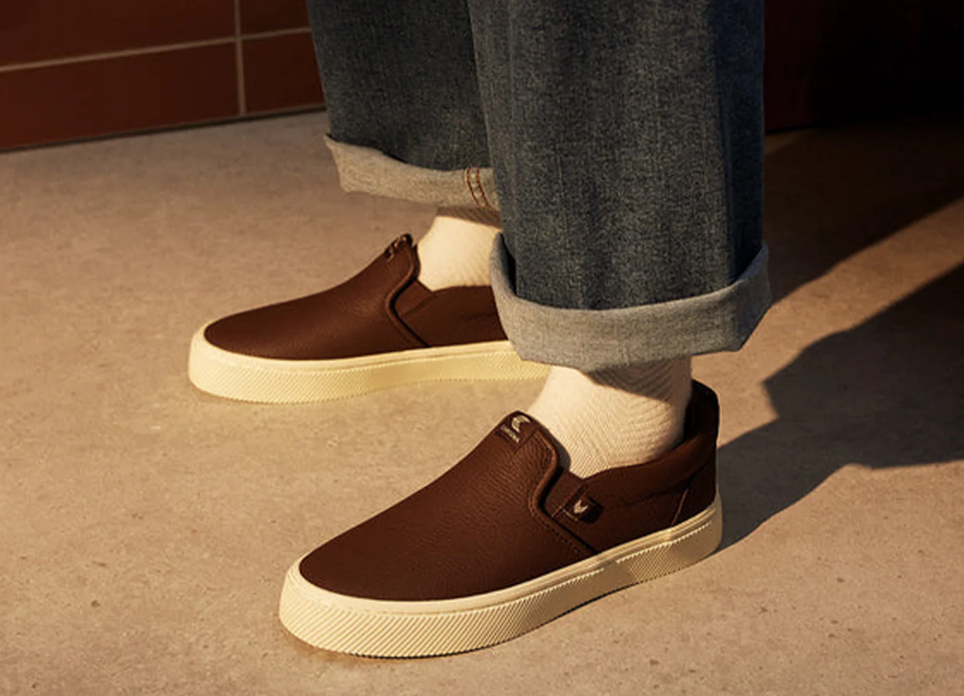 SLIP-ON Black Premium Leather Sneaker - Image 6