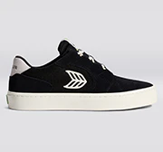 T20 PRO Black Suede and Mesh Ivory Logo Sneaker - Image 11