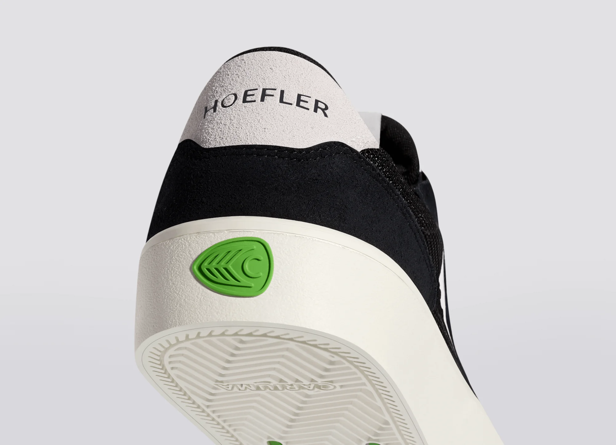 T20 PRO Black Suede and Mesh Ivory Logo Sneaker - Image 8